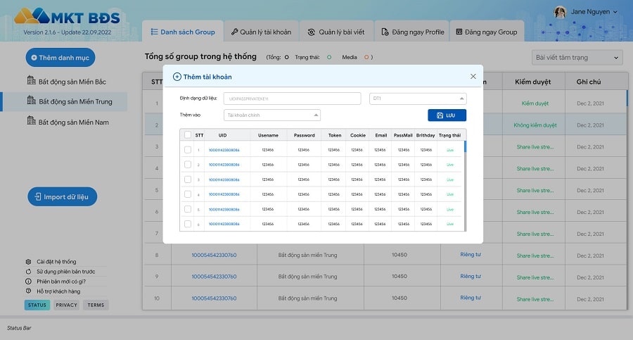 Phần mềm MKT BĐS