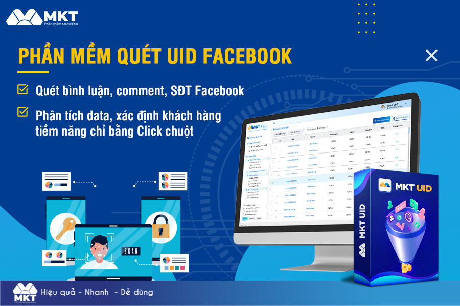 Phần mềm quét data khách hàng MKT UID siêu chuẩn xác, nhanh chóng