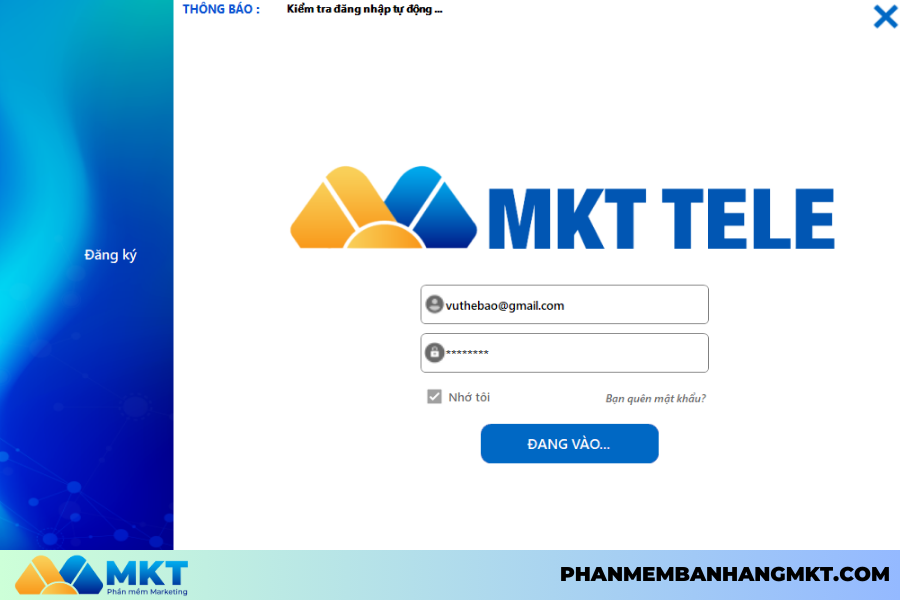 Đăng Nhập Vào Phần Mềm MKT Telegram Đăng Nhập Vào Phần Mềm MKT Telegram