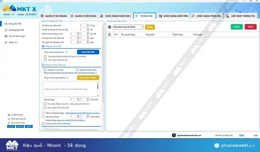 Phần mềm MKT Twitter Phần mềm MKT Twitter