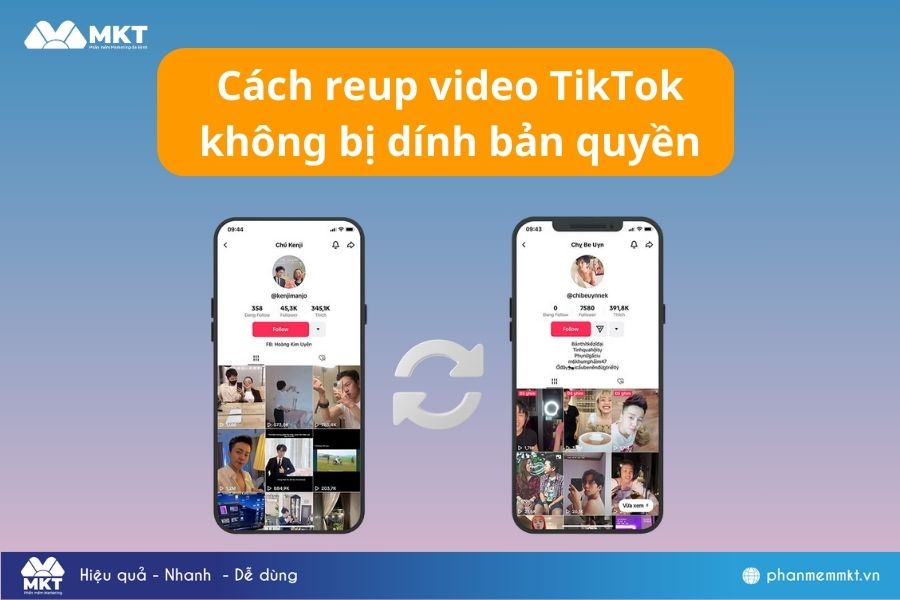Cách reup video TikTok không dính bản quyền