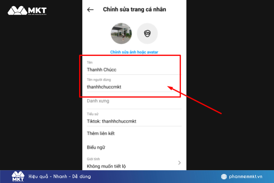Cách đổi tên trên điện thoại cách đổi tên trên Instagram trên máy tính