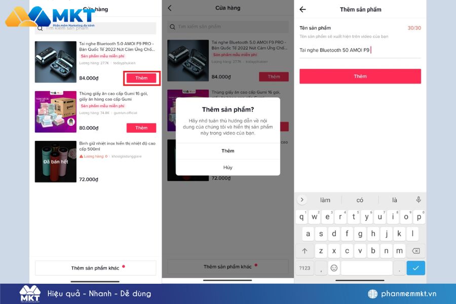 Cách gắn link sản phẩm thủ công