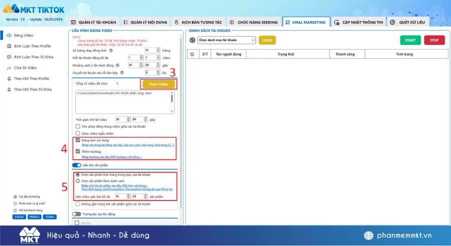 Cách gắn link sản phẩm tự động