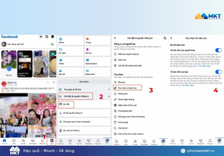 Ẩn lượt like trên Facebook