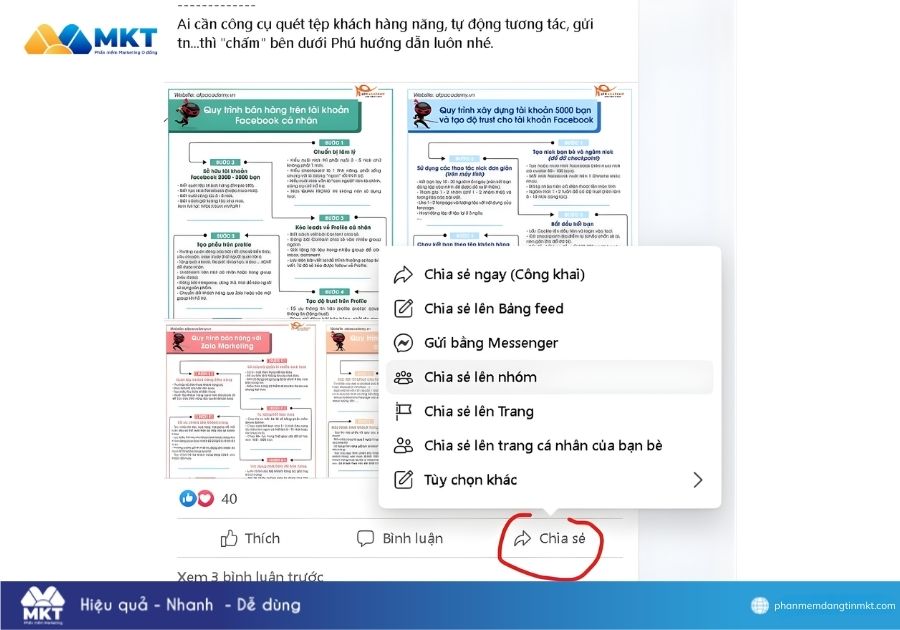 Cách đăng 1 bài lên nhiều nhóm trên Facebook