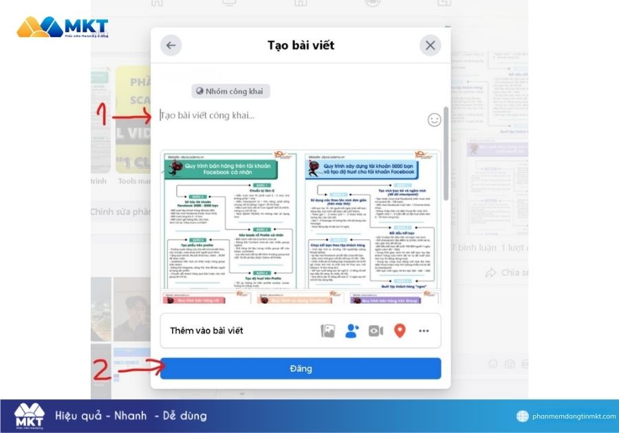 Cách đăng 1 bài lên nhiều nhóm trên Facebook