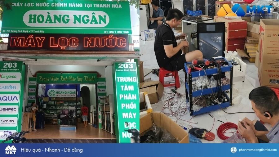 Cửa hàng máy lọc nước Hoàng Ngân