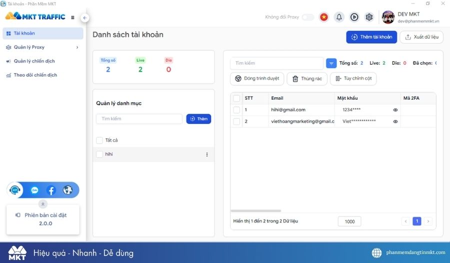 Tool tăng traffic website