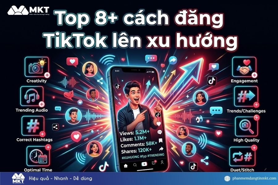 Cách đăng TikTok lên xu hướng